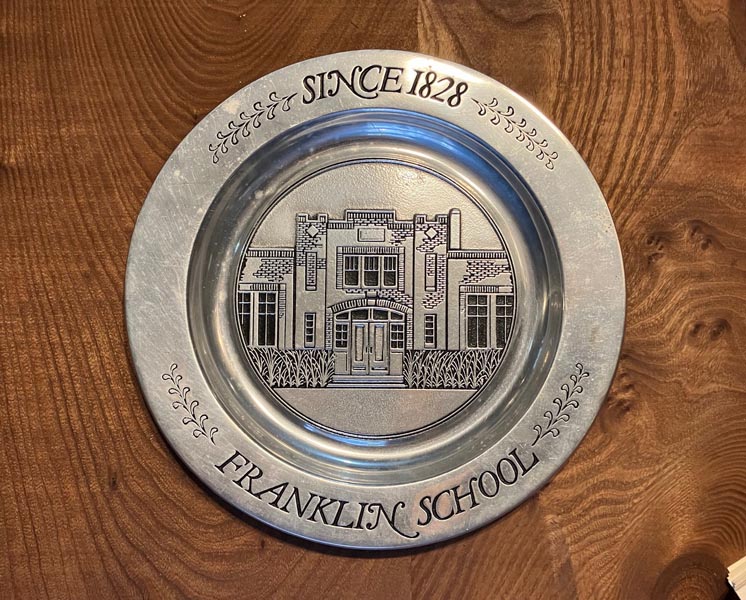 Franklin School Plate